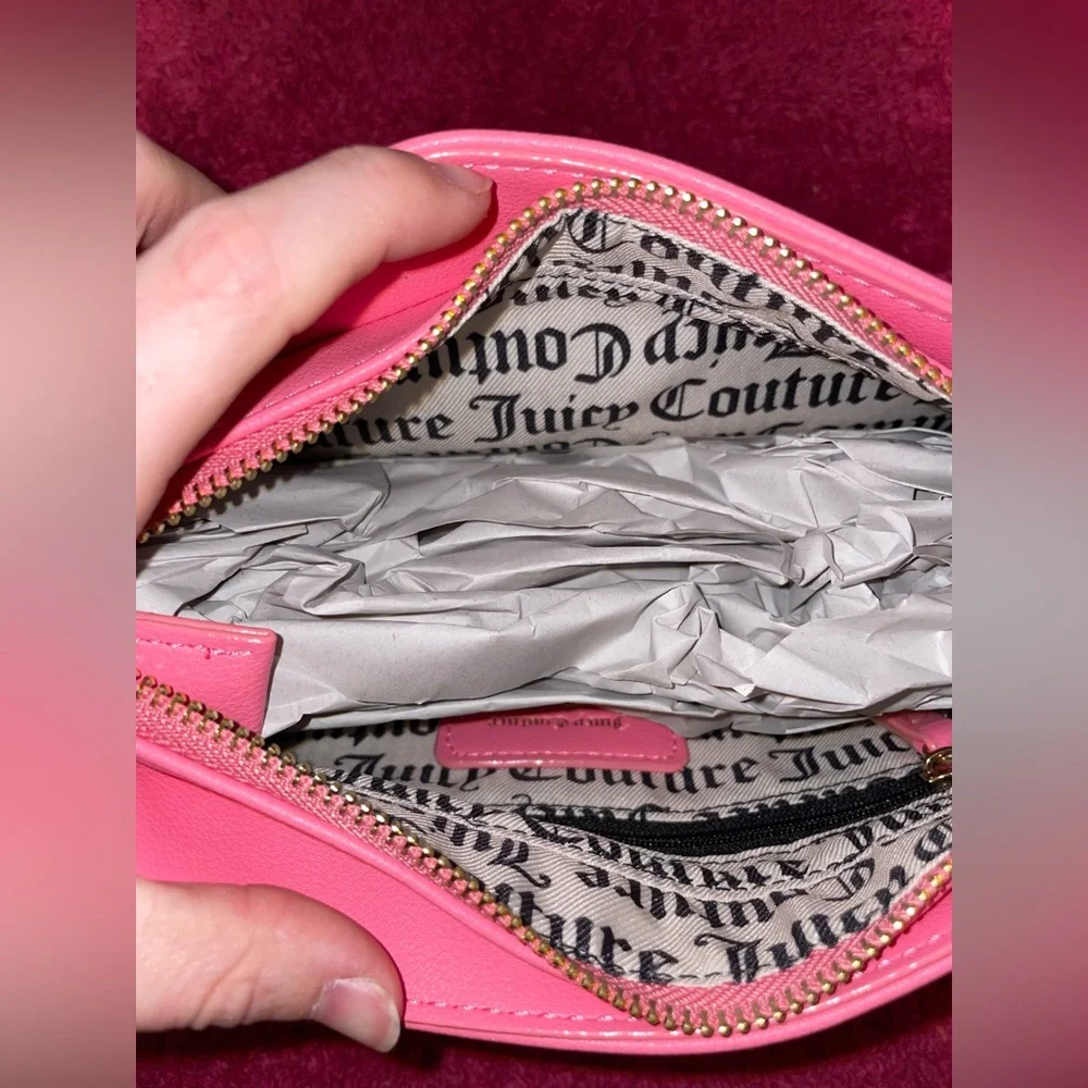 Juicy Couture Pink Bedazzled Shoulder Bag Purse NWT - Picture 4 of 6